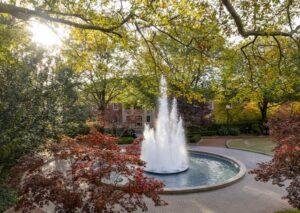 Herty Field Fountain Fall Foliage