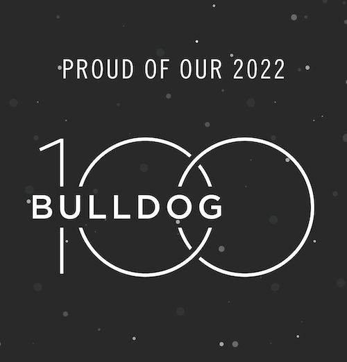 2022 Bulldog 100 logo/graphic