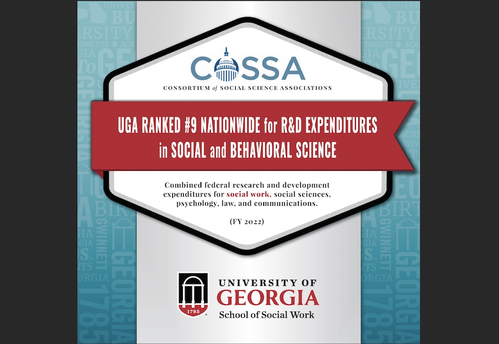 UGA Ranked #9 Nationwide for R&D Expenditures in Social and Behavioral Science